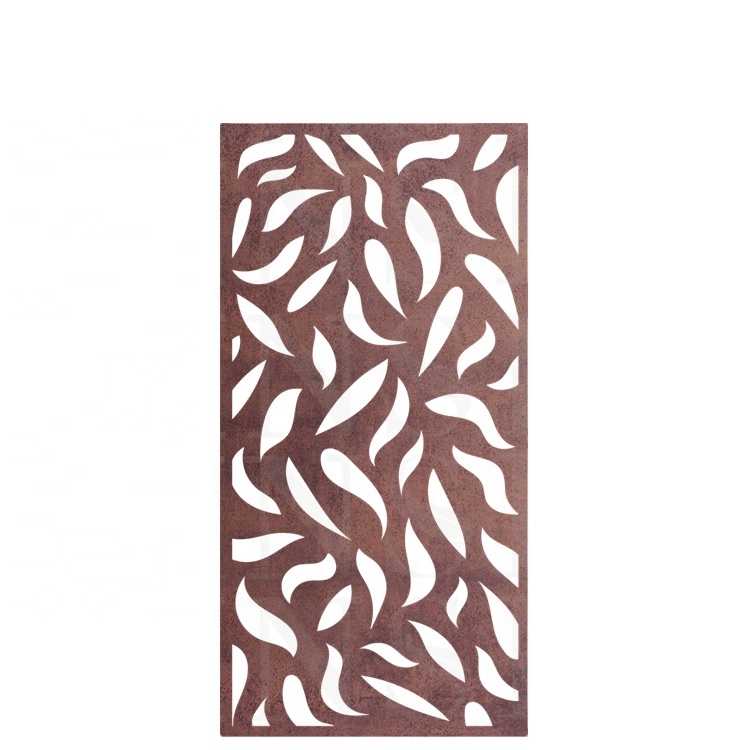 Уличный стальной лазерный режущий экран Corten, Металлический Настенный декор, домашний декор