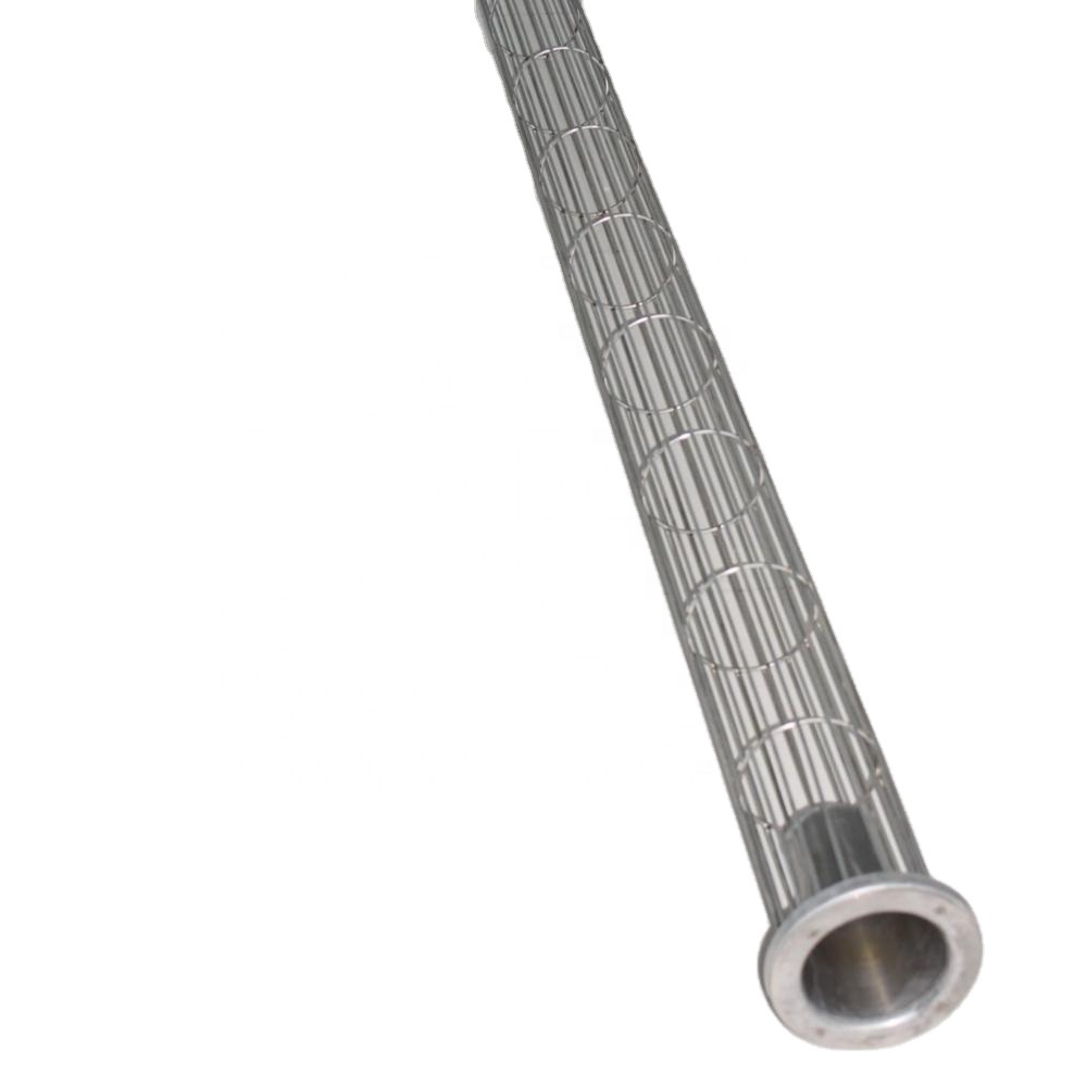 Bag Filter Cage Armourtex Cage 304 s.s. with venturi collar 114mm dia x 5100mm L for power plant