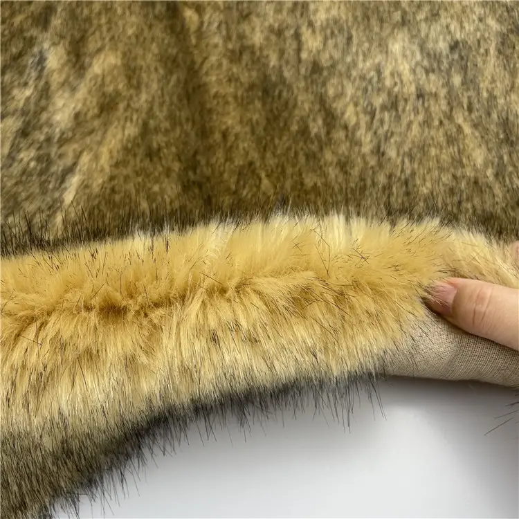 Custom Luxury Soft  Long Pile Fake Fur Fabric Artificial Faux Fur Wholesale