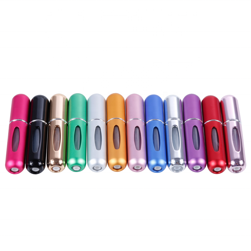 MUB-5ml Мини Нижняя многоразового пусто распылитель пластиковый флакон духов алюминиевая бутылка брызга косметический контейнер для путешествий, парфюм, подарок