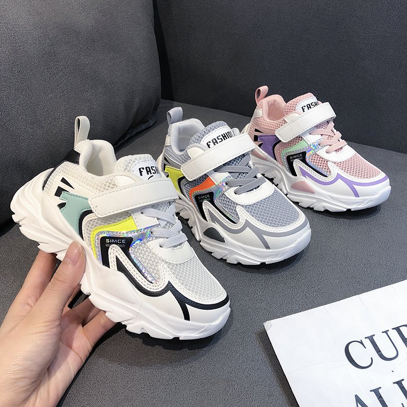 New Kids Casual Shoes Tennis Breathable Lace Up Sport Shoes Fashion Footwear Girls Boys Shoes Children Kid