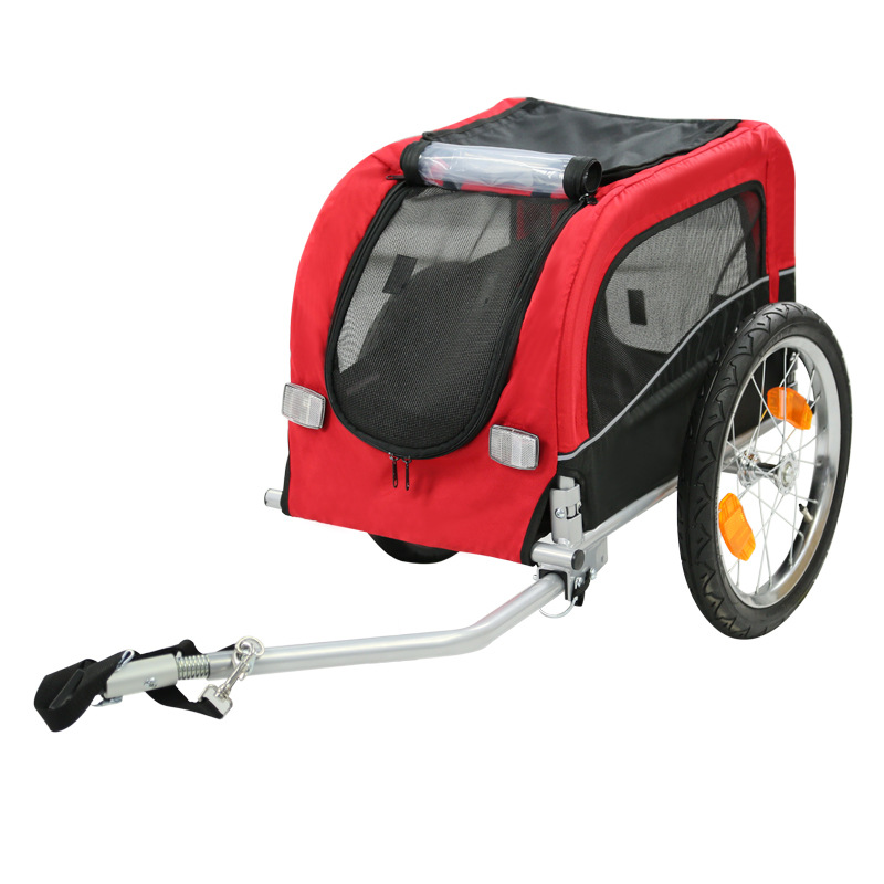High Quality 2 in 1 Pet Trolleys Cat Dog Easy Walk Folding Travel Carrier Bike Trailer
