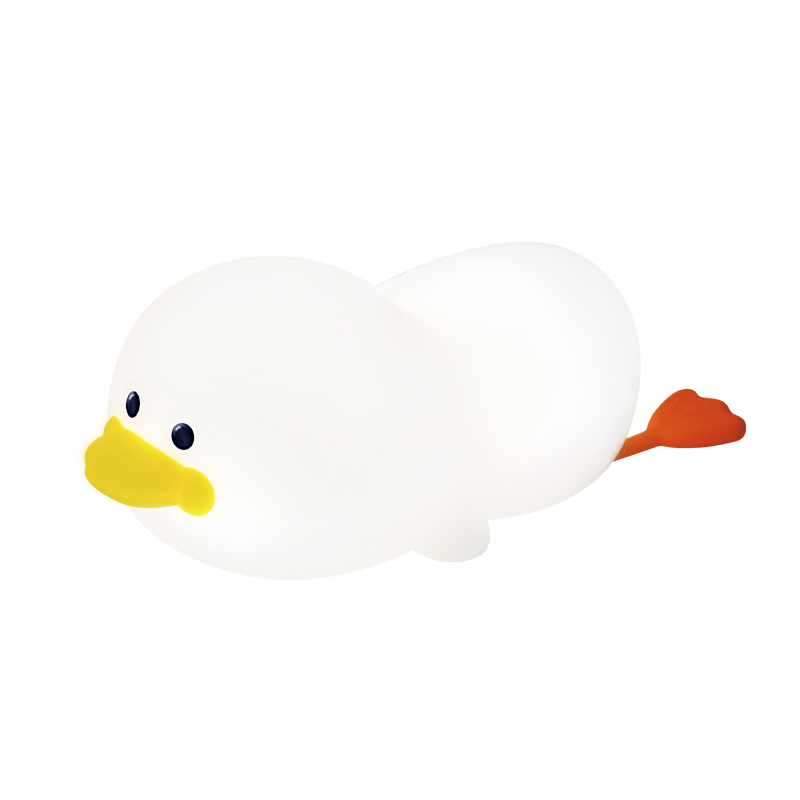 2021 1200mAh touch sensor cute duck night light phone holder soft silicone led table night lamp for children kids birthday gift