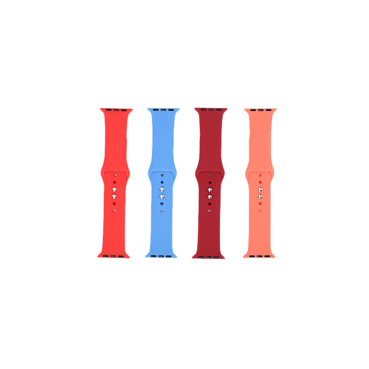 Спортивные силиконовые часы для iWatch 6/5/4/3/2/1 цветные силиконовые сменные часы