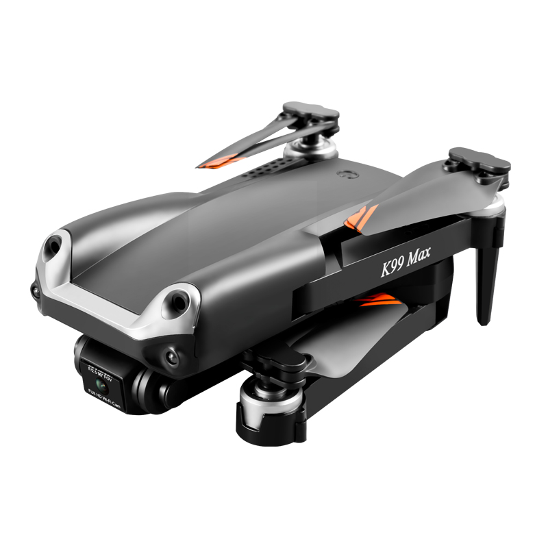 Plastic K99 MAX Remote Control WiFi UAV Aircraft Foldable Drone with 4K HD Dual Camera
