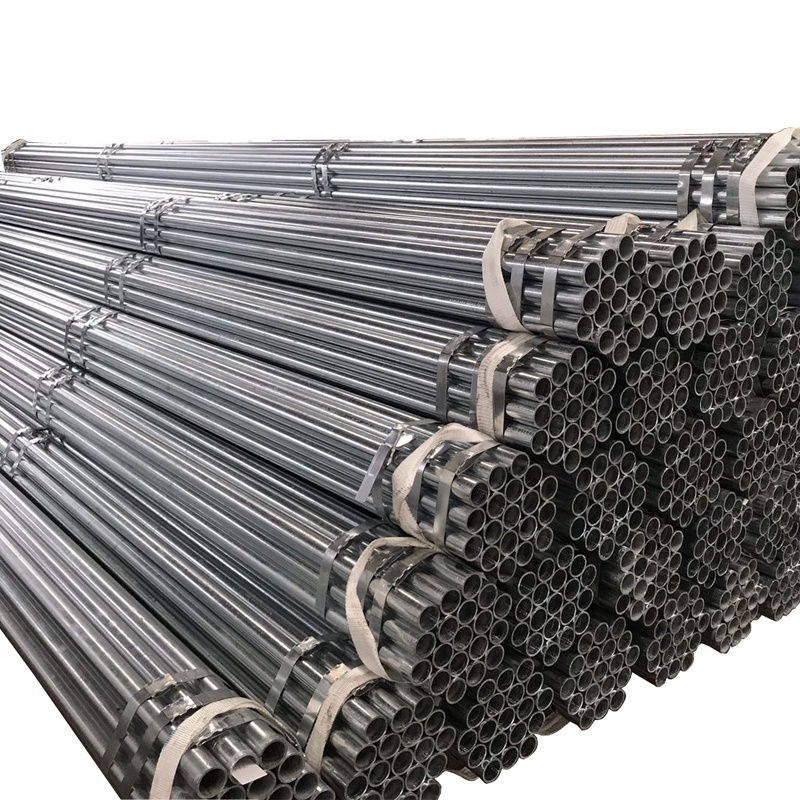 ASTM A53 горячеоцинкованная Круглая стальная труба для строительных материалов оцинкованная стальная труба