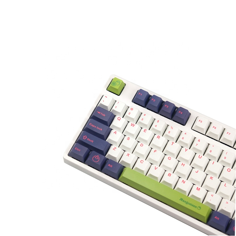 Personalized MangosteenTheme 129 Keys Cherry Profile Sublimation PBT Keycap For Mechanical Keyboard