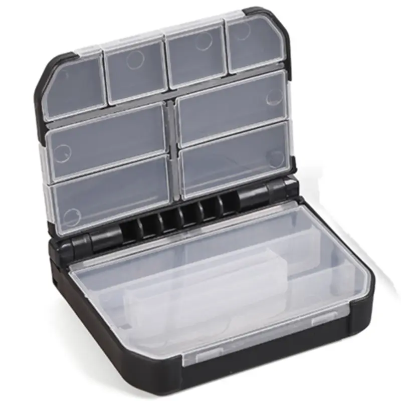 Portable Fishing Tackle Box Double Compartments Lure Hook Baits Pesca Accessory Plastic Baits Tackle Boxs
