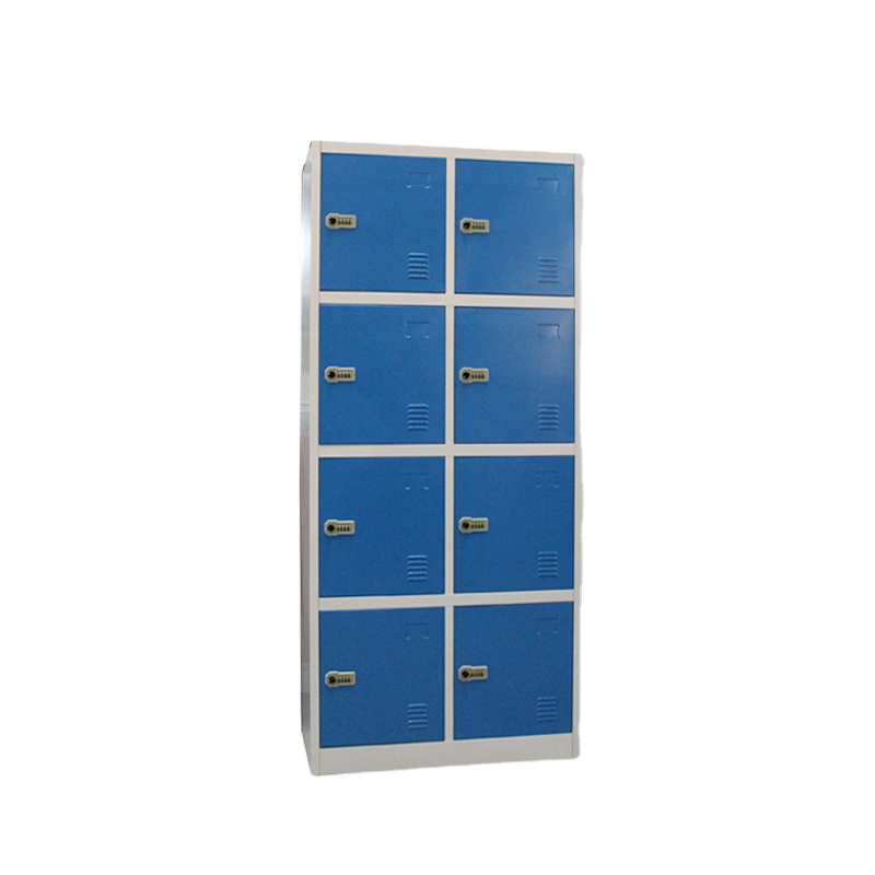 office furniture vertical gym swimming poor staff clothes storage 8 doors metal steel lockers