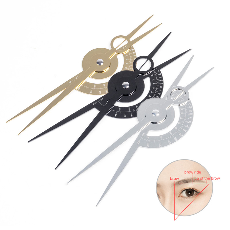 1pcs Eyebrow Stainless Steel Golden Ratio Ruler Permanent Makeup Tattoo Measure Stencil Tool Accessories Supplies