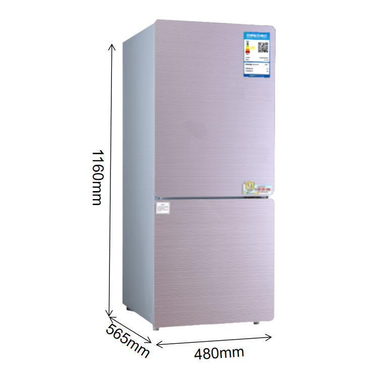 BCD-120W Freezer Compartment Refrigerator 120L Refrigerator Fridge 2 Doors Refrigerator