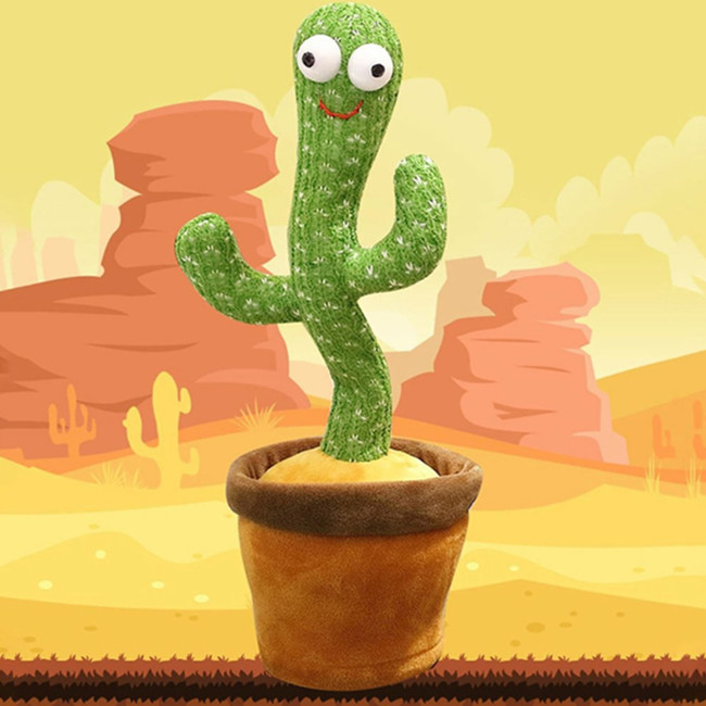 Amazon hot sale dancing cactus Factory low price funny Wriggle Singing Talking Sound Recording Doll Cactus plush toy for gift
