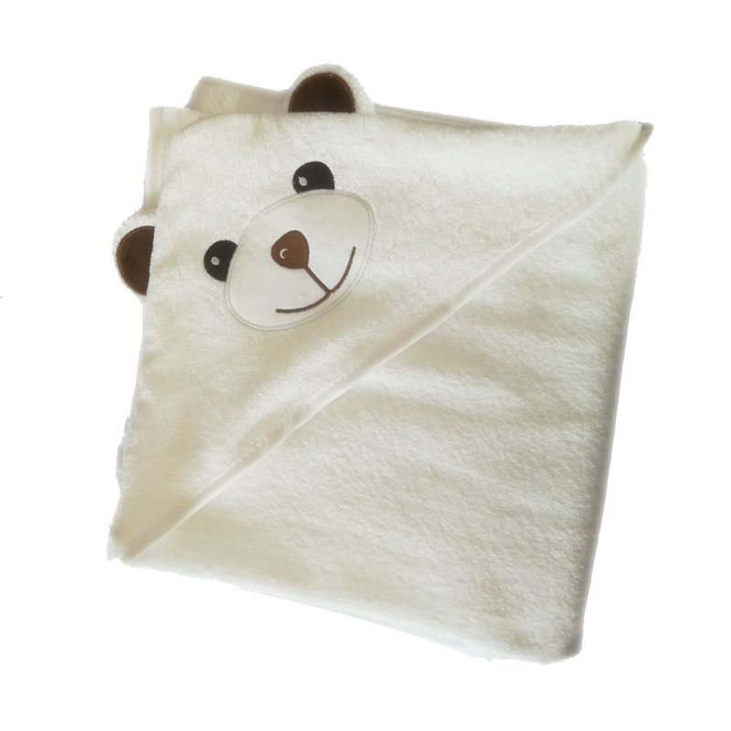 Absorbent Boys and Girls Newborn toddler Baby Kids Ultra Soft 100% Cotton Bath Apron Hooded Bath Towel