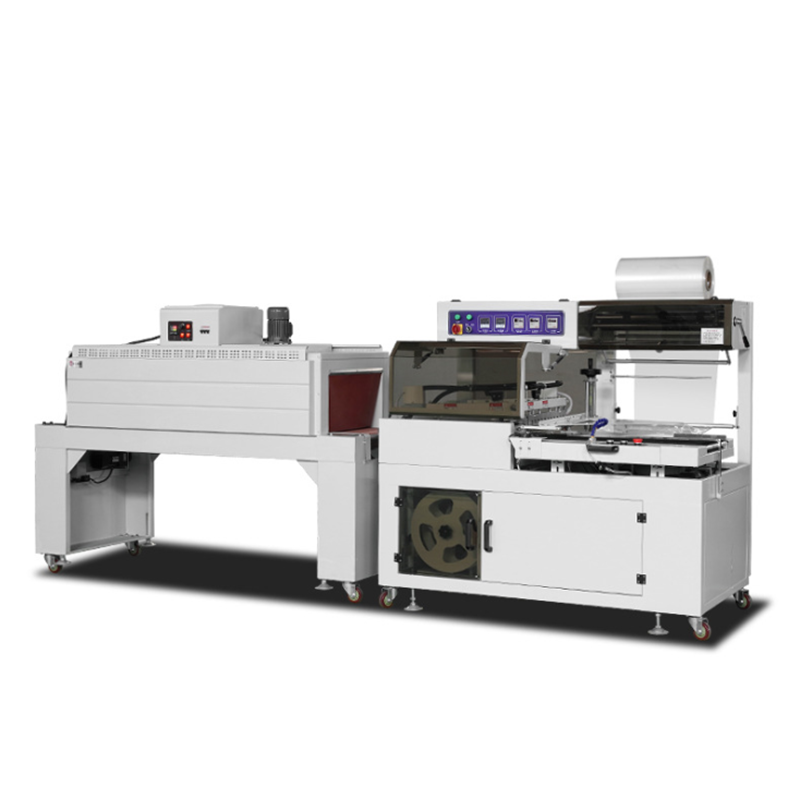 Automatic L type POF film shrink wrapping machine carton box sealing sealer shrink tunnel machine