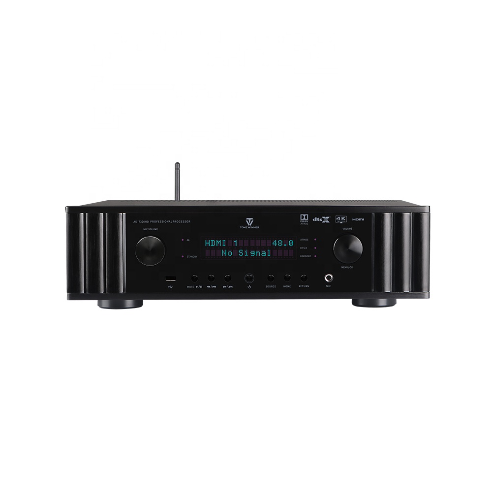Бесплатная доставка Dolby атмосферs HD 4k мощная стерео аудио звуковая система атмосферный процессор караоке процессор домашний кинотеатр предусилитель