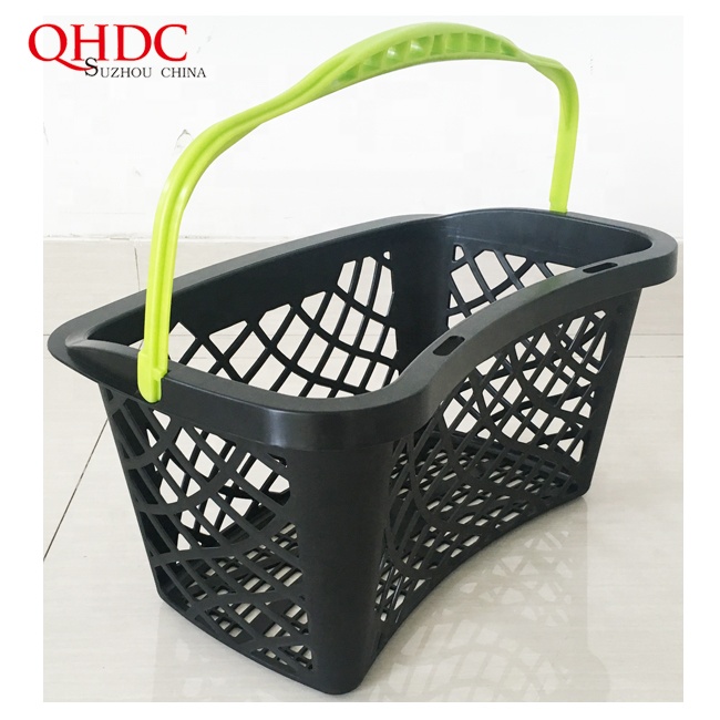 single handle basket shopping supermarket shopping basket with factory price for sale