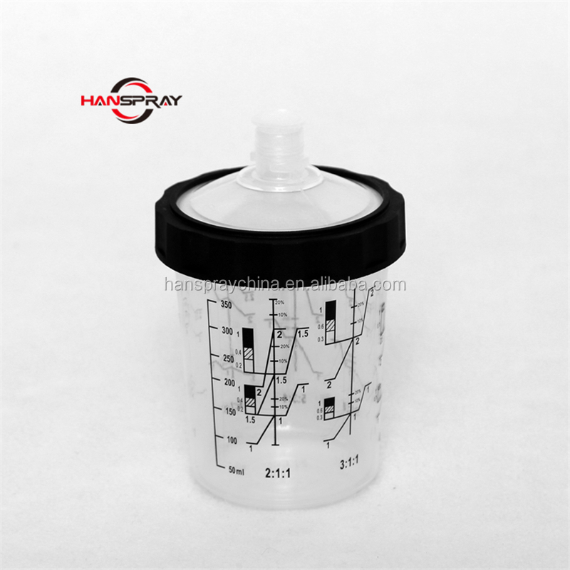 disposable spray gun cups and plastic paint cups Automotive Color car paint color mixing cup