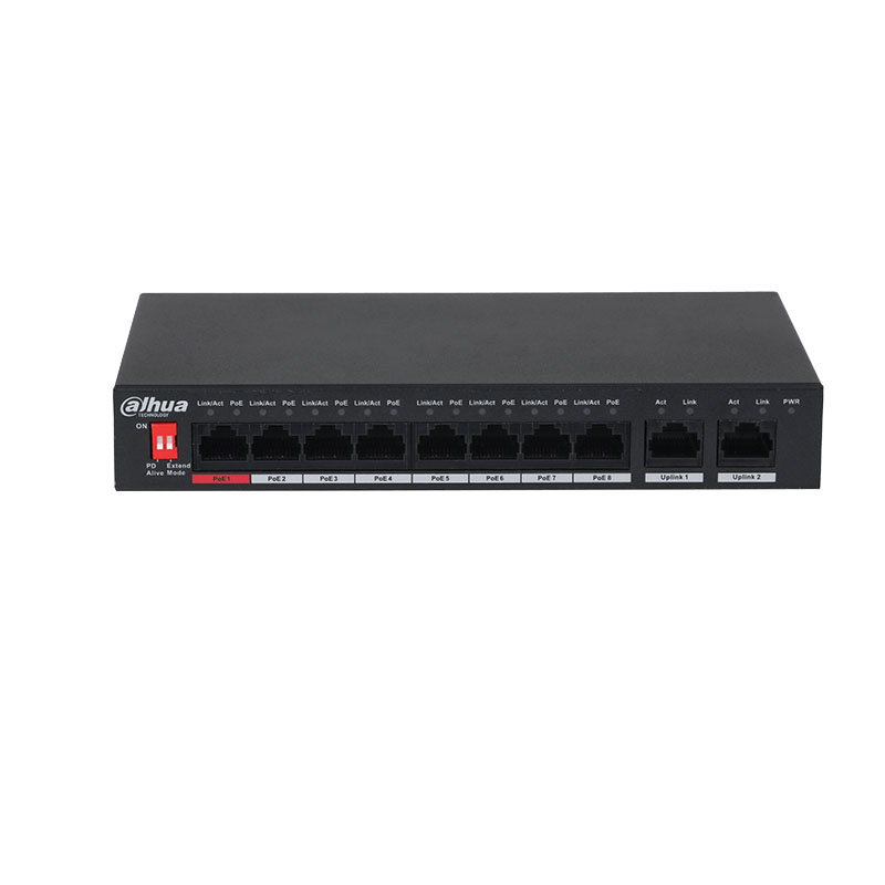 Сетевой видеорегистратор Dahua Fast Ethernet сетевой коммутатор PFS3010-8ET-96 8 портов 10/100/1000 Мбит/с поддержкой Hi-коммутатор питания через Ethernet сетевой видеорегистратор Dahua
