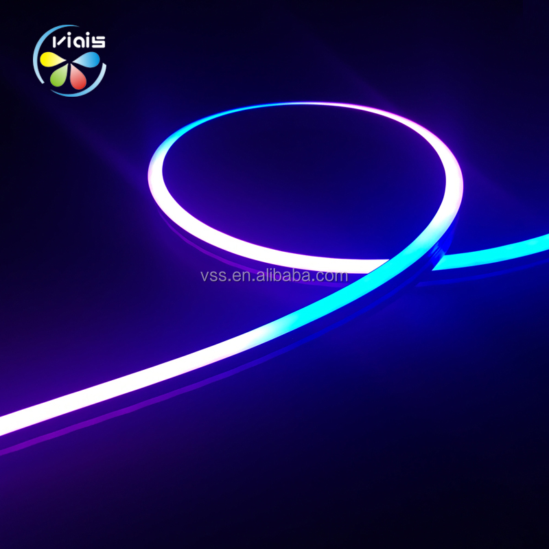 DC12V программируемая Адресуемая Гибкая RGB неоновая WS2812B WS2813 5050 Светодиодная лента