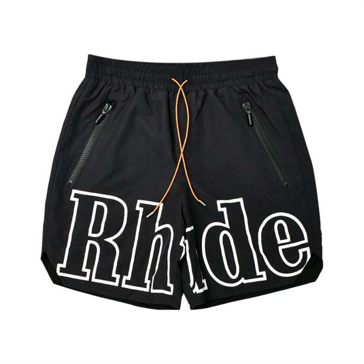 High Waist Men Sweat Hip Hop Youth Fight Lightning Biker Hot Monogram Legging Reflective Glitter Shorts With Pockets