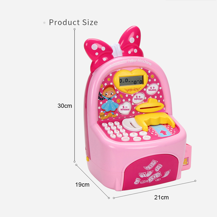 Mini intelligent simulation automatic teller ATM machine bank money saving boxes for kids