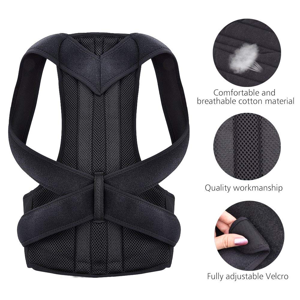 Custom Logo Adjustable Lumbar Back Brace Posture Corrector de postur for men women Improve Posture Provide and Back Pain Relief