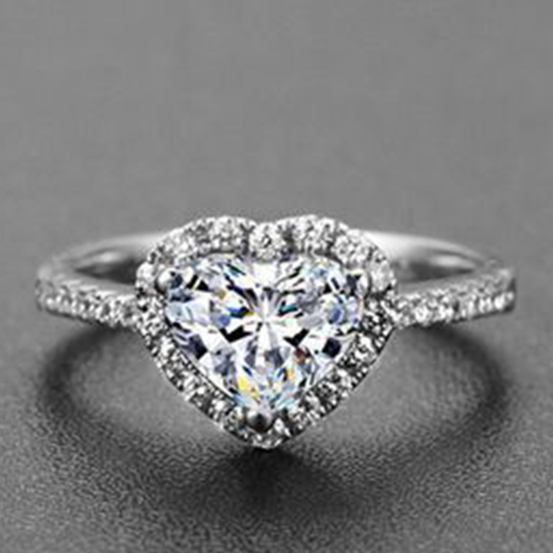 Fashion Jewelry Manufacturer Women Silver 925 Rings Cubic Zirconia Diamond Pear Shaped Silver Finger Ring Wedding Rings S925