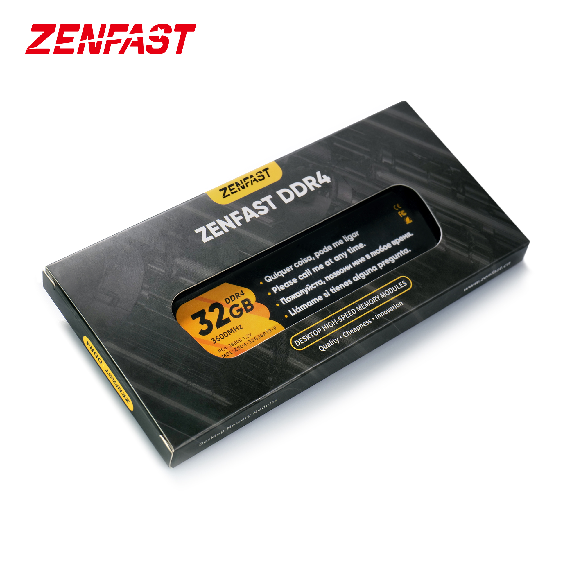 ZENFAST armor ram ddr4 32gb 3600mhz радиатор RAM для настольного компьютера Поддержка OEM/ODM