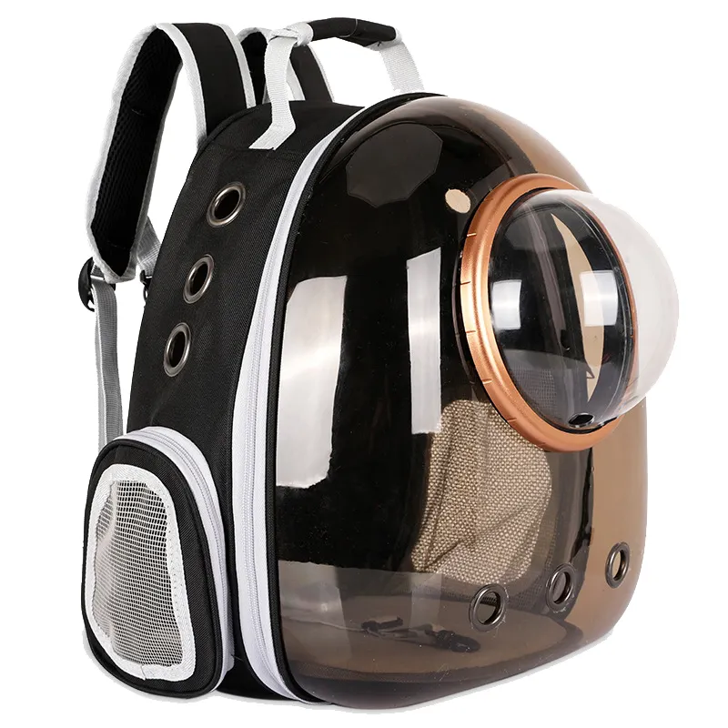 Wholesale Breathable Transparent Pet Cat Dog Travel Carrier Carrying Basket Backpack Bag