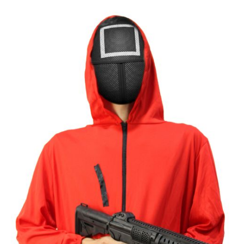 2021 Korean TV series squid game mask triangle red man cosplay halloween game squid props game mask