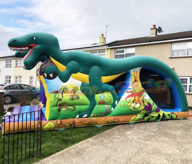 Best parcours du combattant gonflable commercial bouncy castle adult inflatable dinosaur obstacle course