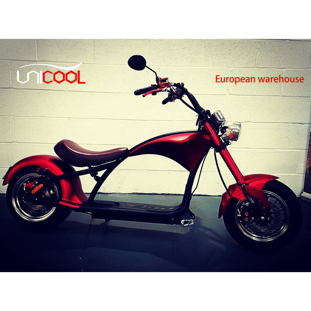 Электрический мотоцикл Unicool harley citycoco, электрические мотоциклы 2000 Вт, Электрический Чоппер, мотоциклетный скутер, склад в Европе