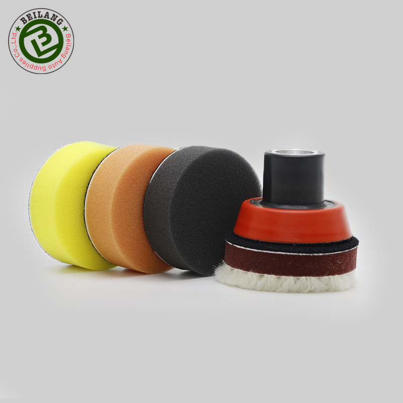 Beilang 2 inch Car Sponge Foam Buffing Pad Kit Wool Polishing Pad Kit