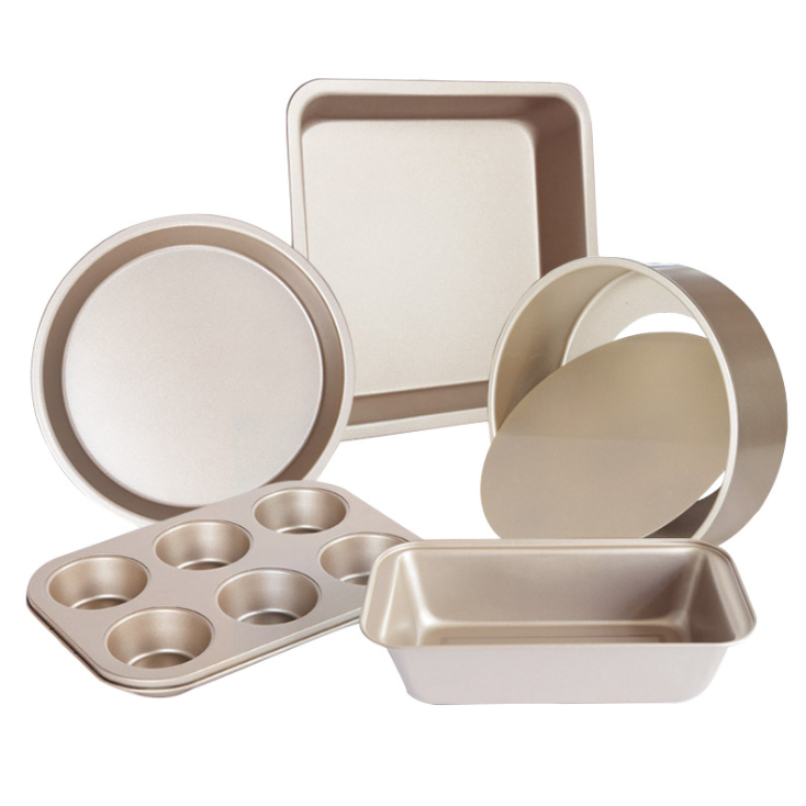 Stainless Steel Halloween Bakeware Set, 5 Pcs Nonstick Carbon Steel Baking set for best Halloween Gift
