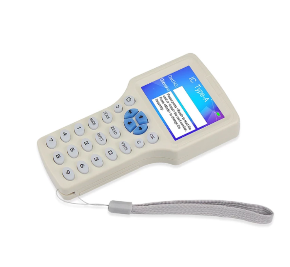Английский 10 Частота Дубликатор RFID Копир Писатель кард-ридер брелоков программист USB ID IC 125 кГц 13,56 МГц зашифрованные панель расшифровки жидкокристаллического дисплея