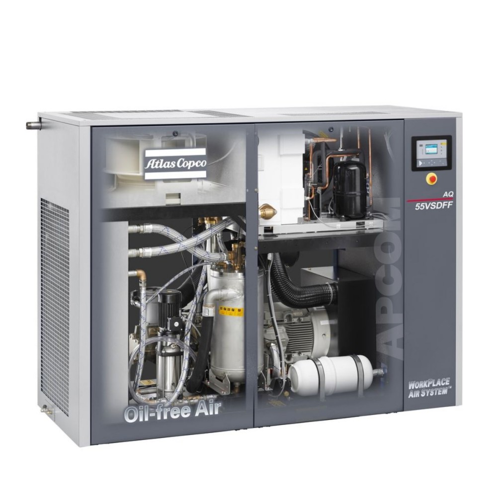 Винтовой воздушный компрессор Atlas Copco AQ15 AQ22 AQ30 AQ37 AQ45 AQ55 FF AtlasCopco