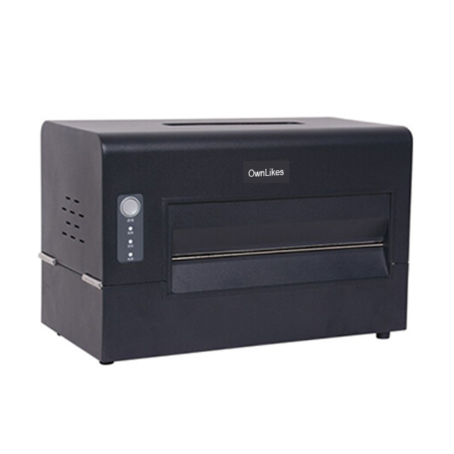 Industrial-grade printable logistics card board logo 220mm wide self-adhesive barcode label printer manufacturer OEM