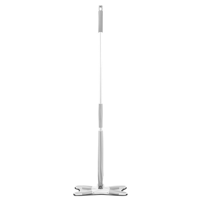 Household Lazy Mop 360 Spin Twist X Shape Microfiber Wringer Flat Floor Cleaning Mop With Scraper