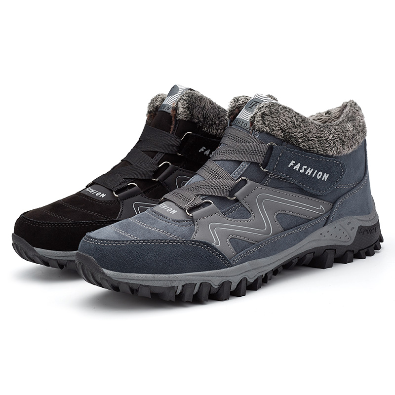 Size 35-48 High Quality Snow Boots Comfortable Warm Plush Ankle Unisex Shoes Waterproof Hiking Boots Women Men Winter Boots