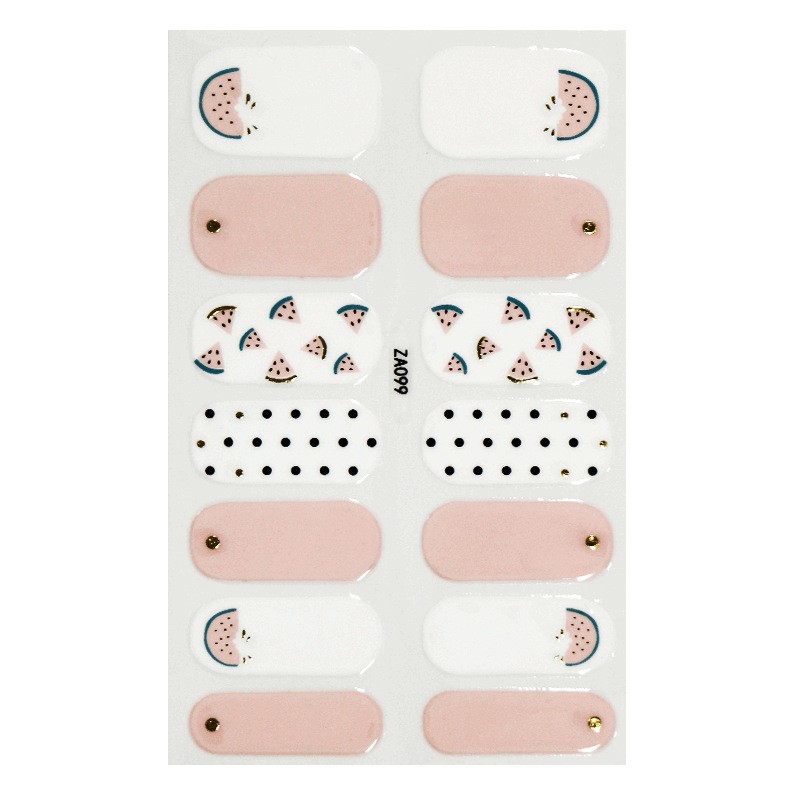 Wholesale customized good quality 5d nail sticker nail designer sticker