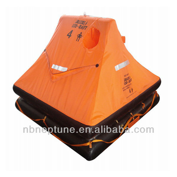 ISO надувной Liferaft для 4 человек с плечевым типом (для яхты)