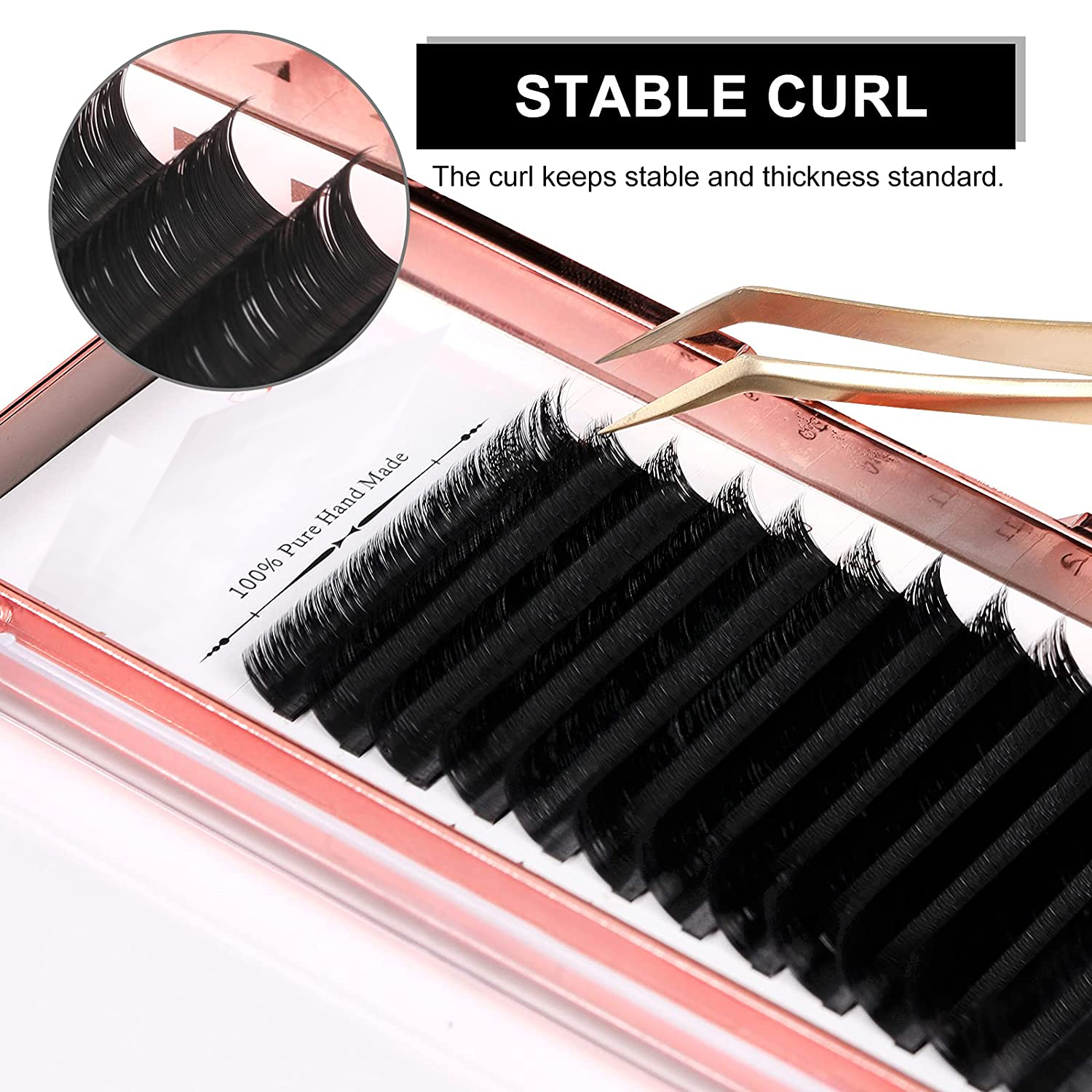 2021 new arrivals classic sink mink lash extension Russian Volume eyelashes individual eyelash extension mink eyelash