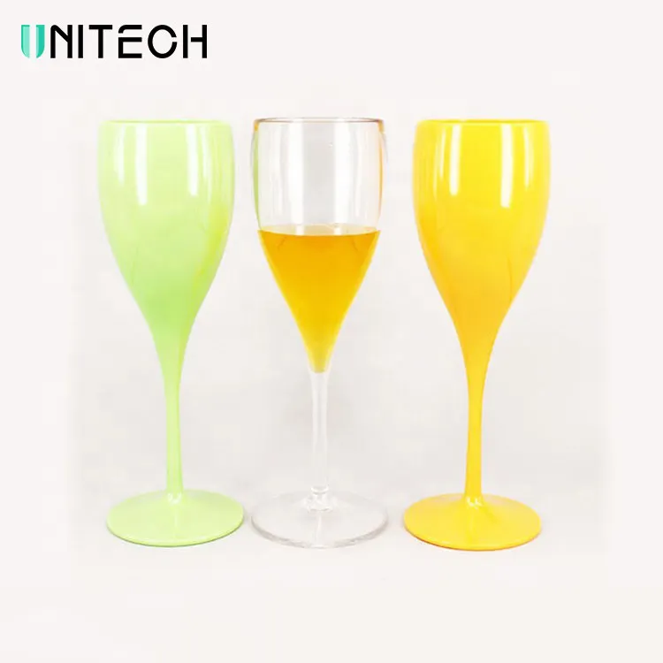 Custom Acrylic Crystal Plastic Tritan Goblet Champagne Wine Glass