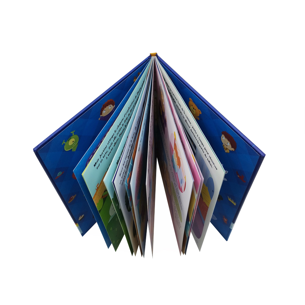 Custom Digital Print Softcover Children Color Cartoon Book Kids Paperback Books Printing