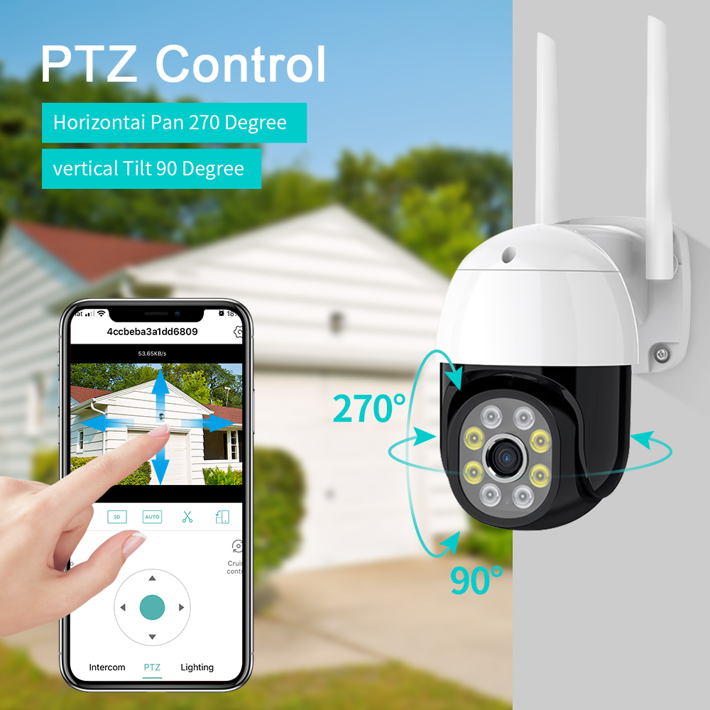 LOOSAFE Wi-Fi IP камера из двери ночного видения Ptz Cctv Беспроводная сеть 1080P Hd