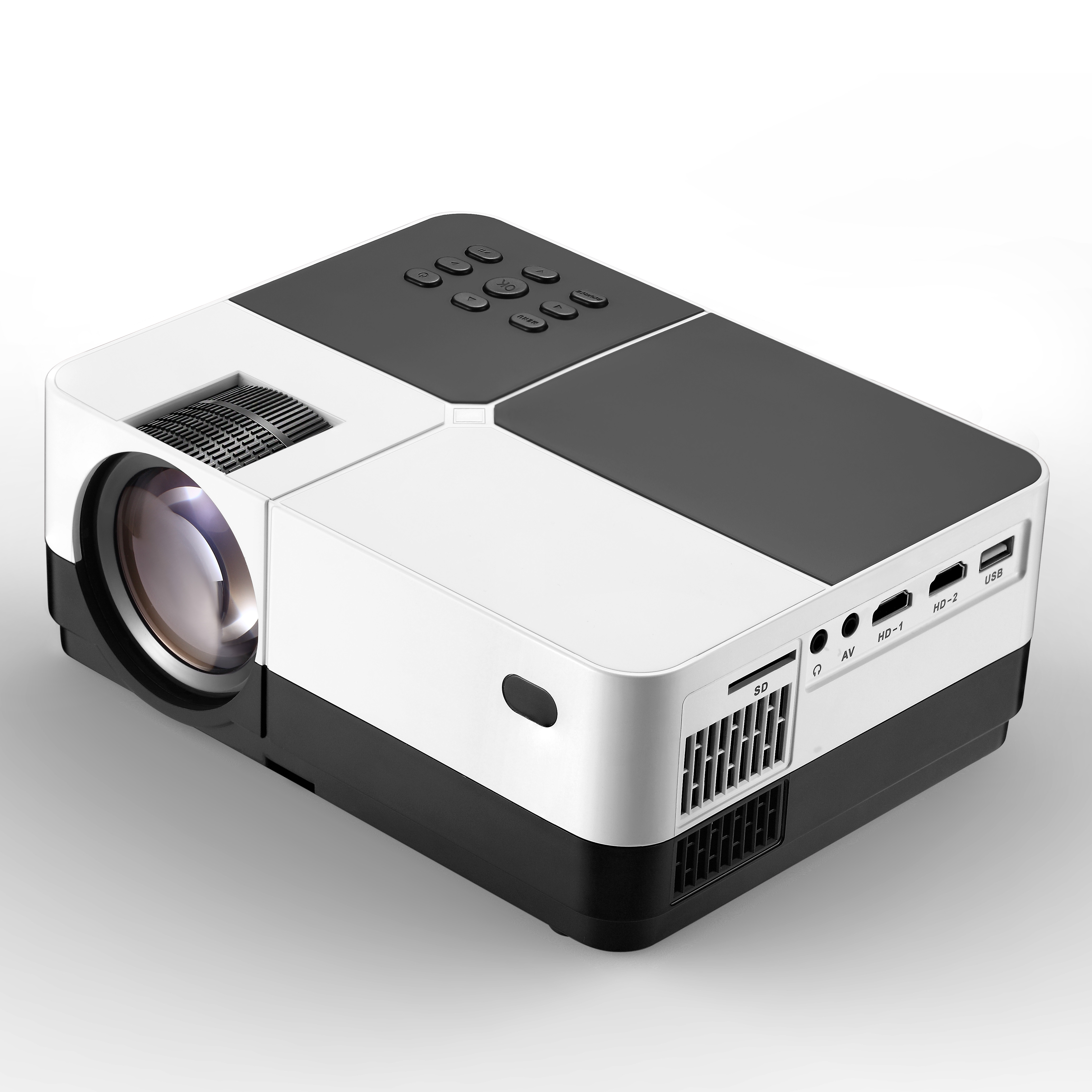 high quality H2 Super Resolution Multimedia projector 1080P mini projector