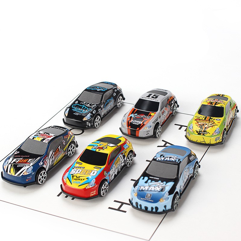1:64 цветная печать сплава-спортивный автомобиль игрушка мини размер литой плайдинг Двигатель автомобиль