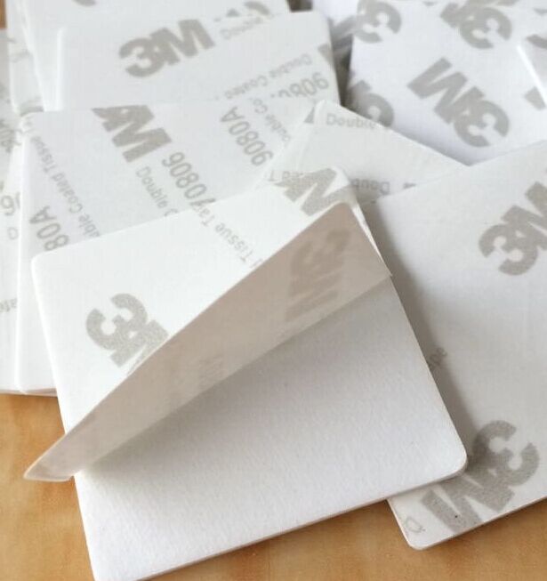 Custom white square Double Sided Foam Tape Strong Pad Mounting Adhesive Tape