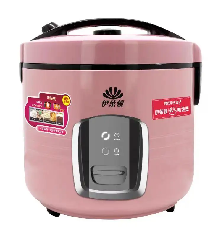 Vietnam New Arrival Cylinder Models Full Body Housing Thickness Aluminum Pot Deluxe Pink Color Rice Cooker