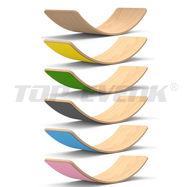 Custom Logo Exercise Training Board Wooden Yoga Balance Board